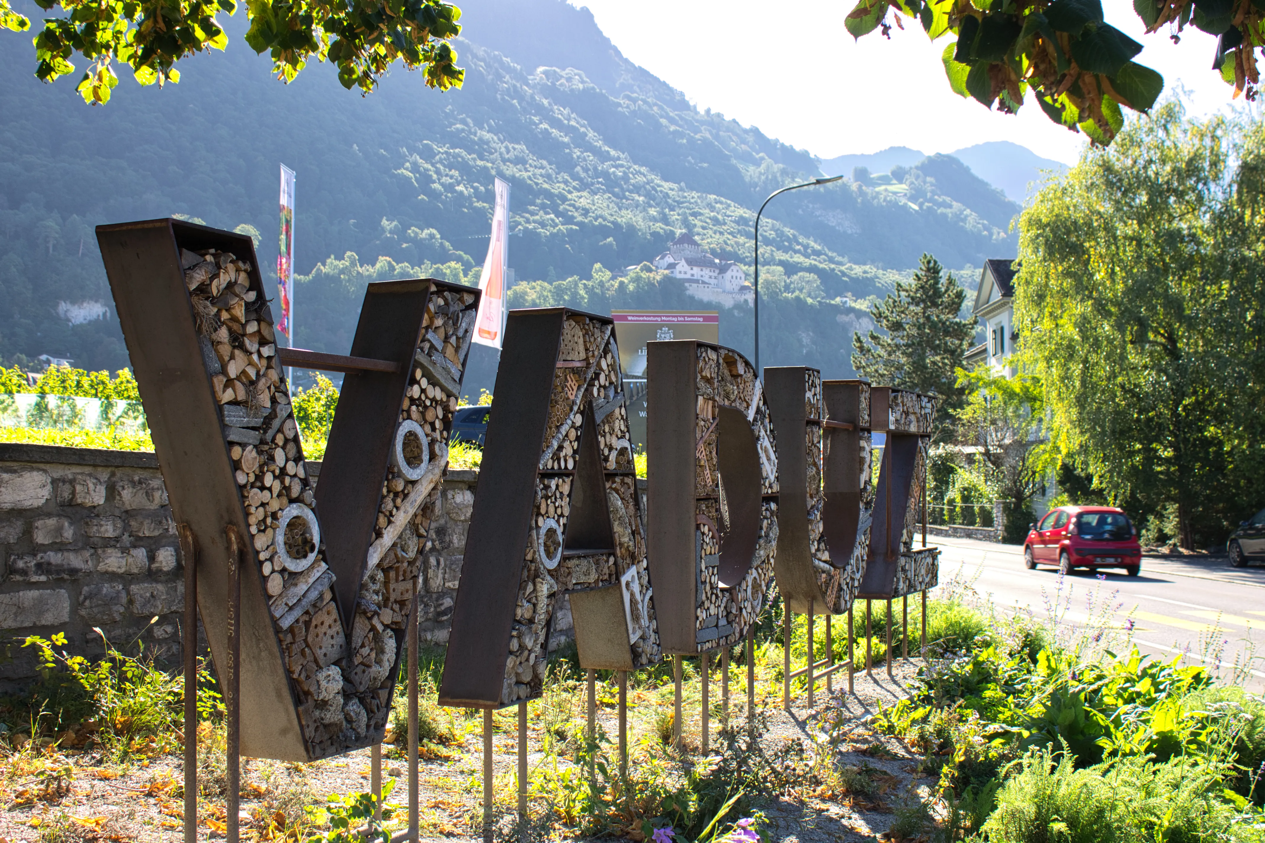 A sign that says Vaduz
